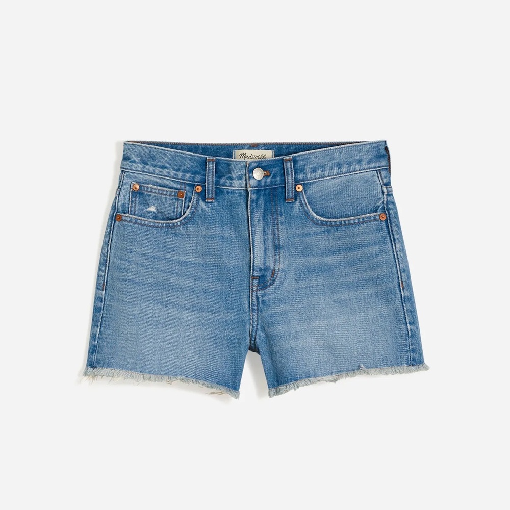 Madewell, Relaxed Mid-Length Denim Shorts, Mid-Light Wash, Size 26, EUC